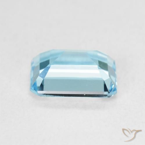 Topazio Blu svizzero naturale da 1.98 ct, Ottagonale / Taglio smeraldo, VVS