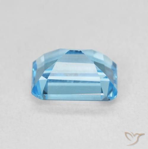 Topazio Blu svizzero naturale da 2.00 ct, Ottagonale / Taglio smeraldo, VVS