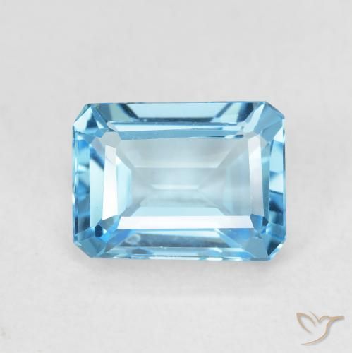 Topazio Blu svizzero naturale da 2.04 ct, Ottagonale / Taglio smeraldo, VVS