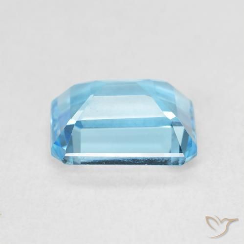 Topazio Blu svizzero naturale da 2.04 ct, Ottagonale / Taglio smeraldo, VVS
