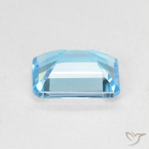 Topazio Blu svizzero naturale da 1.85 ct, Ottagonale / Taglio smeraldo, VVS