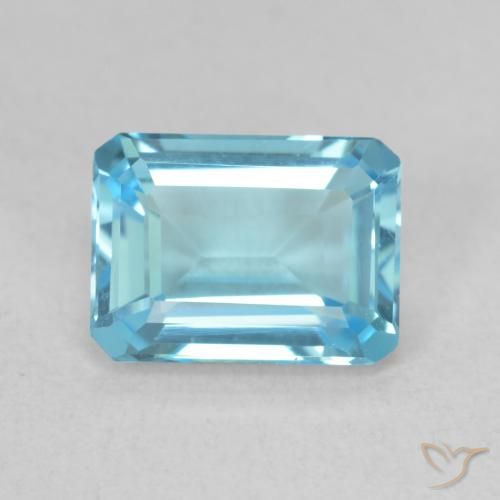 Topazio Blu svizzero naturale da 1.82 ct, Ottagonale / Taglio smeraldo, VVS