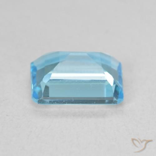 Topazio Azzurro naturale da 1.87 ct, Ottagonale / Taglio smeraldo, VVS