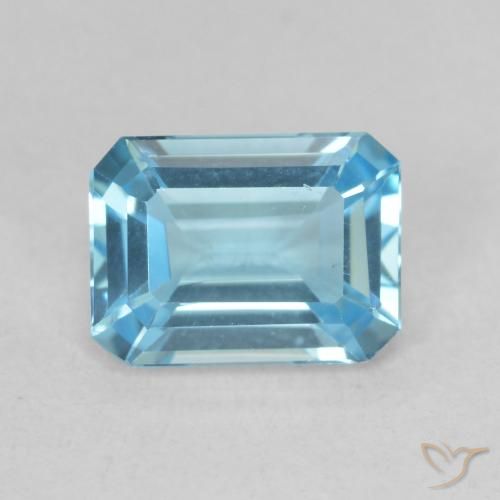 1.81ct Naturale Blu svizzero Topazio, Taglio smeraldo, VVS