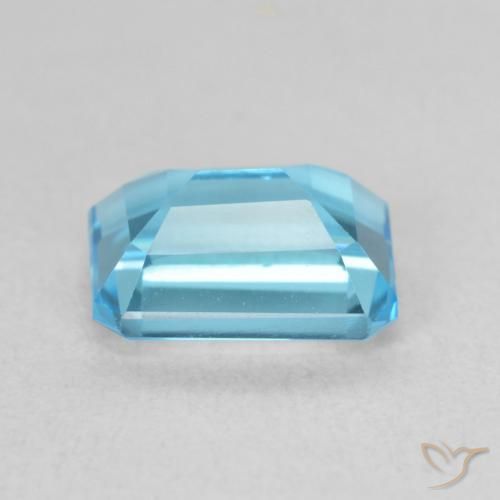 Topazio Blu svizzero naturale da 2.09 ct, Ottagonale / Taglio smeraldo, VVS