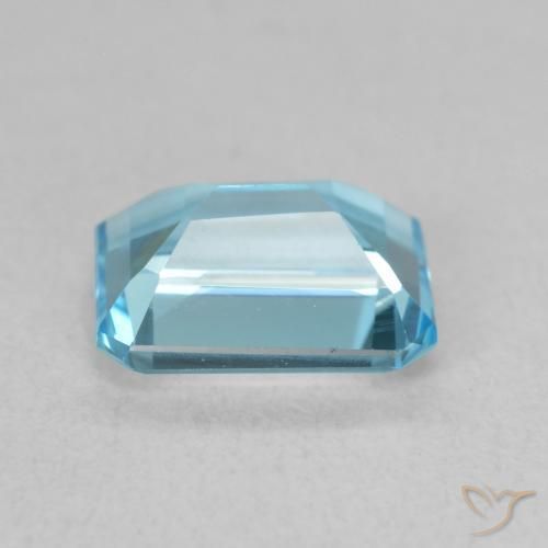 Topazio Blu svizzero naturale da 1.99 ct, Ottagonale / Taglio smeraldo, VVS