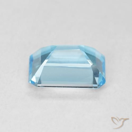 Topazio Blu svizzero naturale da 1.76 ct, Ottagonale / Taglio smeraldo, VVS