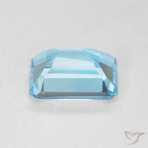 Topazio Blu svizzero naturale da 2.06 ct, Ottagonale / Taglio smeraldo, VVS