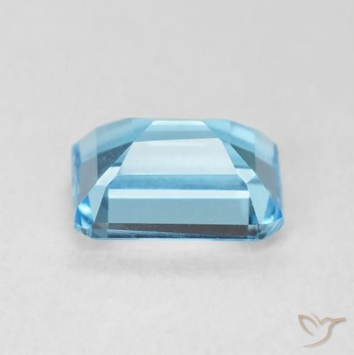 Topazio Blu svizzero naturale da 2.10 ct, Ottagonale / Taglio smeraldo, VVS