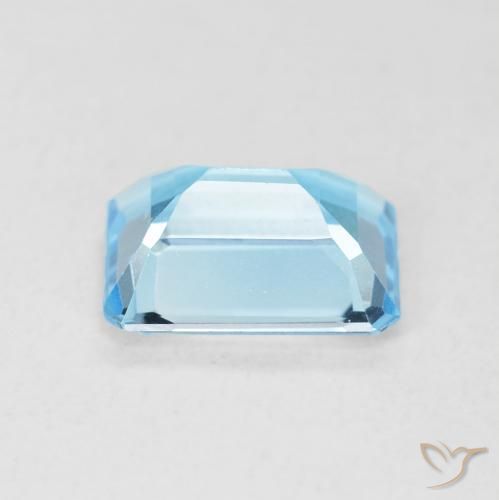 Topazio Blu svizzero naturale da 1.79 ct, Ottagonale / Taglio smeraldo, VVS