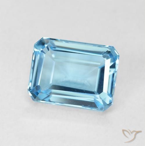 Topazio Blu svizzero naturale da 2.13 ct, Ottagonale / Taglio smeraldo, VVS