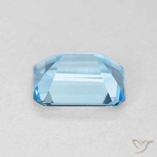 Topazio Celeste naturale da 1.88 ct, Ottagonale / Taglio smeraldo, VVS