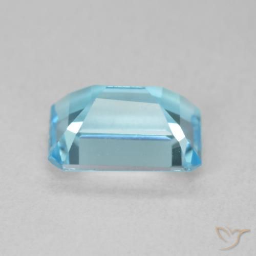 Topazio Bambina blu naturale da 1.80 ct, Ottagonale / Taglio smeraldo, VVS