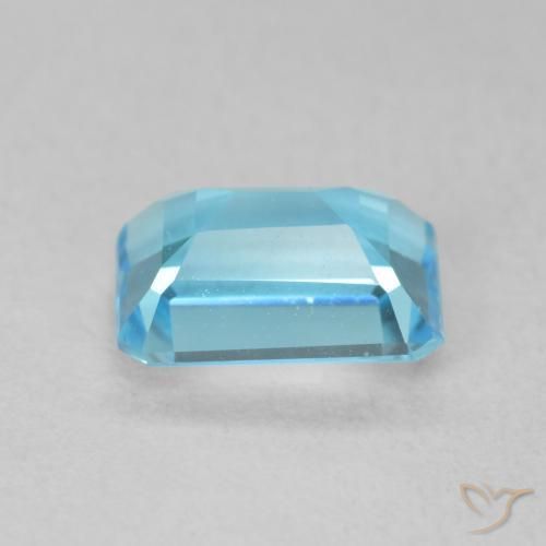 Topazio Blu svizzero naturale da 1.85 ct, Ottagonale / Taglio smeraldo, VVS