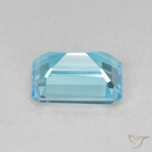 Topazio Blu svizzero naturale da 1.92 ct, Ottagonale / Taglio smeraldo, VVS
