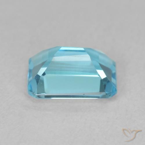Topazio Blu svizzero naturale da 1.91 ct, Ottagonale / Taglio smeraldo, VVS