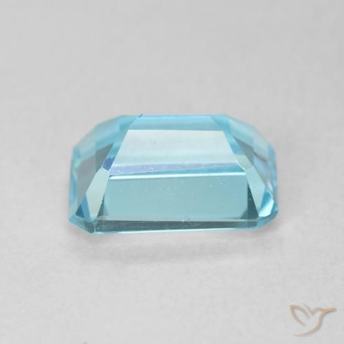 Topazio Blu svizzero naturale da 1.86 ct, Ottagonale / Taglio smeraldo, VVS