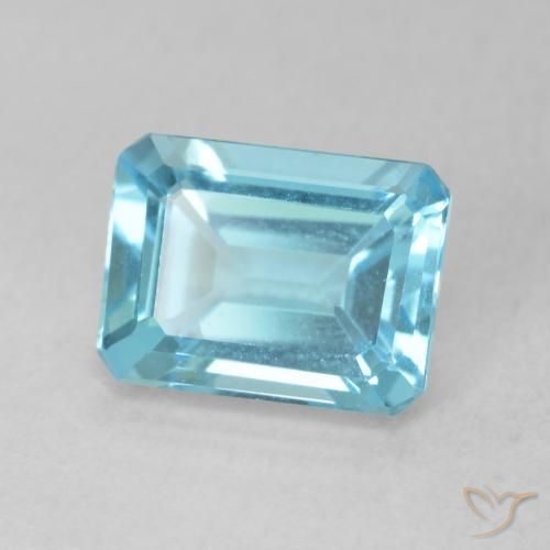 Topazio Blu Maya profondo naturale da 2.15 ct, Ottagonale / Taglio smeraldo, VVS