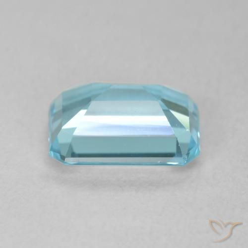 Topazio Bambina blu naturale da 1.87 ct, Ottagonale / Taglio smeraldo, VVS