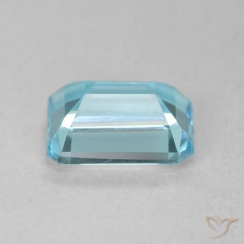 Topazio Blu svizzero naturale da 1.99 ct, Ottagonale / Taglio smeraldo, VVS