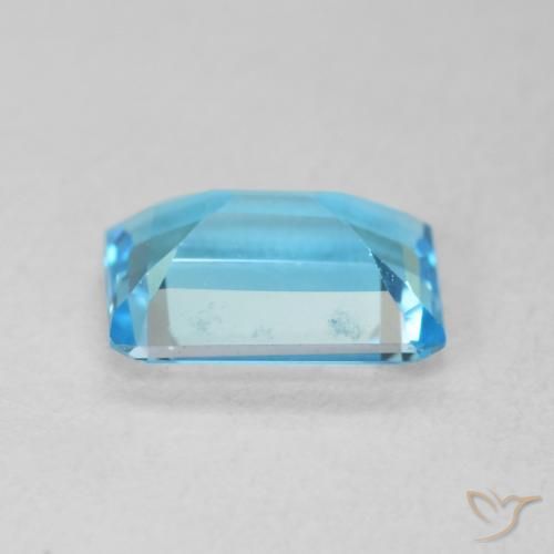 Topazio Blu svizzero naturale da 1.65 ct, Ottagonale / Taglio smeraldo, VVS