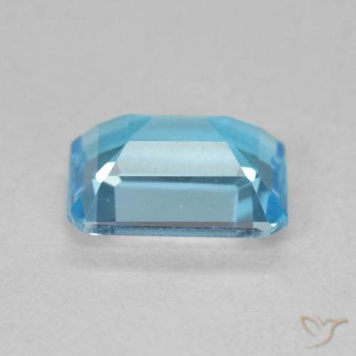 Topazio Blu svizzero naturale da 1.94 ct, Ottagonale / Taglio smeraldo, VVS