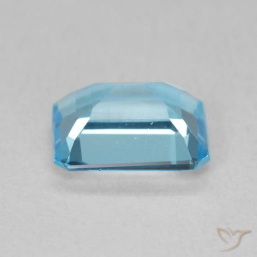 Topazio Blu svizzero naturale da 1.92 ct, Ottagonale / Taglio smeraldo, VVS