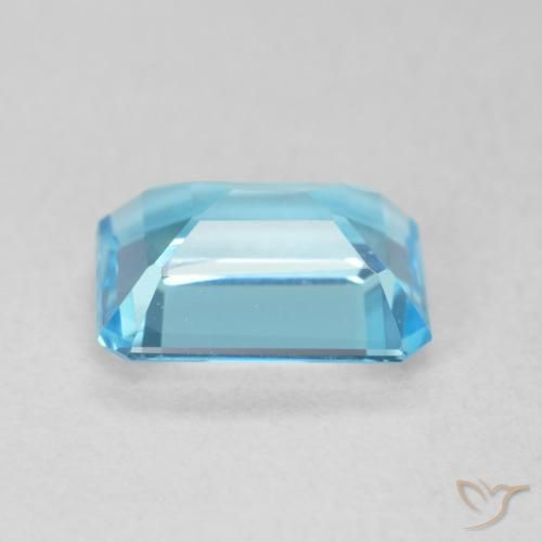 Topazio Blu svizzero naturale da 1.88 ct, Ottagonale / Taglio smeraldo, VVS