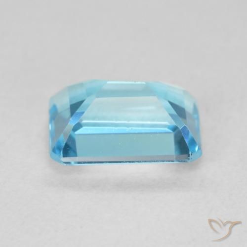 Topazio Blu svizzero naturale da 2.00 ct, Ottagonale / Taglio smeraldo, VVS