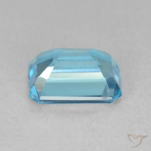 Topazio Blu svizzero naturale da 2.03 ct, Ottagonale / Taglio smeraldo, VVS