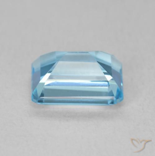 Topazio Blu svizzero naturale da 2.15 ct, Ottagonale / Taglio smeraldo, VVS