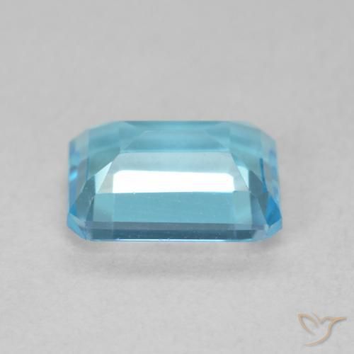 Topazio Blu svizzero naturale da 2.03 ct, Ottagonale / Taglio smeraldo, VVS