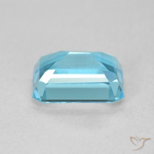 Topazio Blu svizzero naturale da 1.96 ct, Ottagonale / Taglio smeraldo, VVS