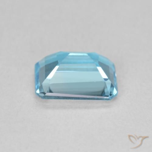 Topazio Blu svizzero naturale da 1.81 ct, Ottagonale / Taglio smeraldo, VVS