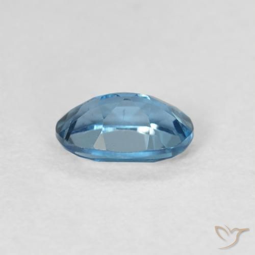 Topazio Blu London naturale da 0.57 ct, Ovale, VVS-VS