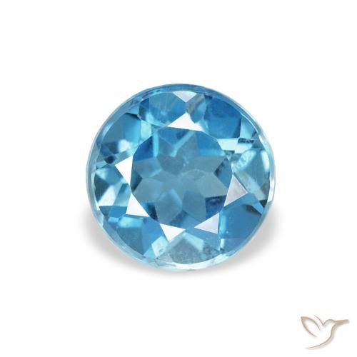 0.88ct Blu London Topazio, Rotondo, VS