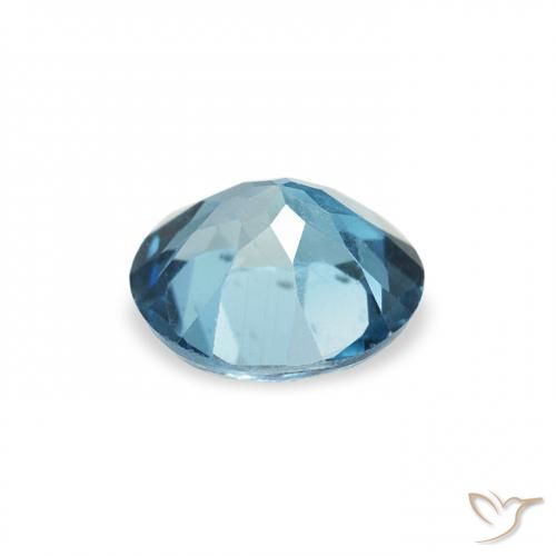 Topazio Blu London naturale da 0.88 ct, Rotondo, VS