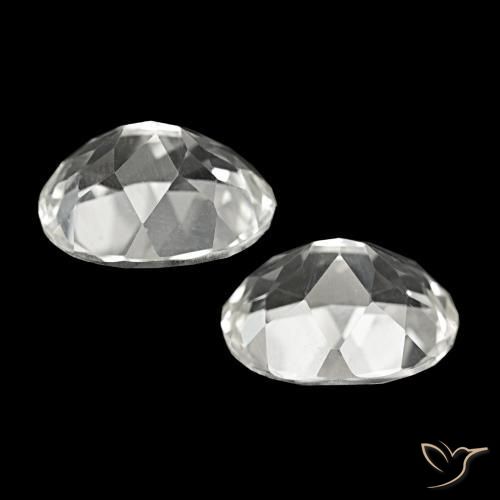 Gemme di Topazio Bianco caldo naturale da 11.70 ct, Taglio ovale, VVS-VS