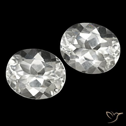 Gemme di Topazio Bianco naturale da 12.08 ct, Taglio ovale, VS