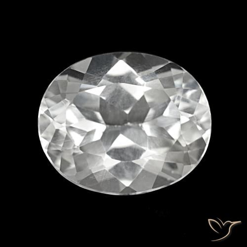 Topazio Bianco trasparente naturale da 5.94 ct, Taglio ovale, VS