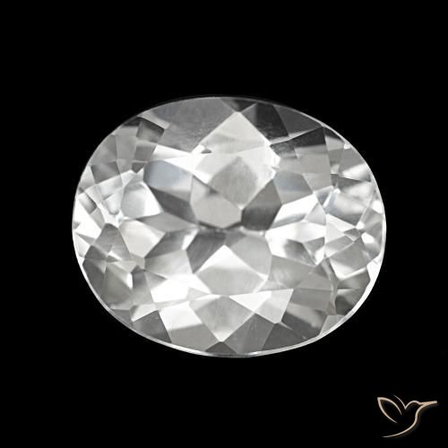 Topazio Bianco trasparente naturale da 5.94 ct, Taglio ovale, VS
