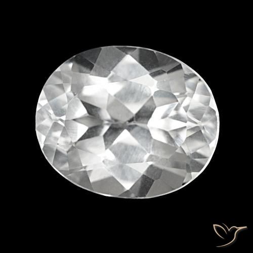 Topazio Bianco naturale da 5.79 ct, Taglio ovale, VVS-VS