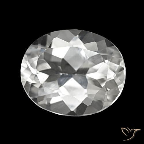 Topazio Bianco naturale da 5.53 ct, Taglio ovale, VVS-VS