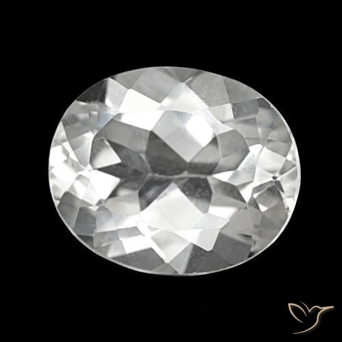 Topazio Bianco naturale da 5.60 ct, Taglio ovale, VVS
