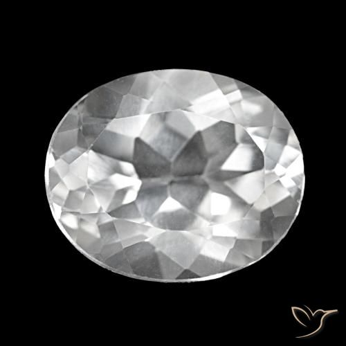 Topazio Bianco naturale da 5.72 ct, Taglio ovale, VVS-VS