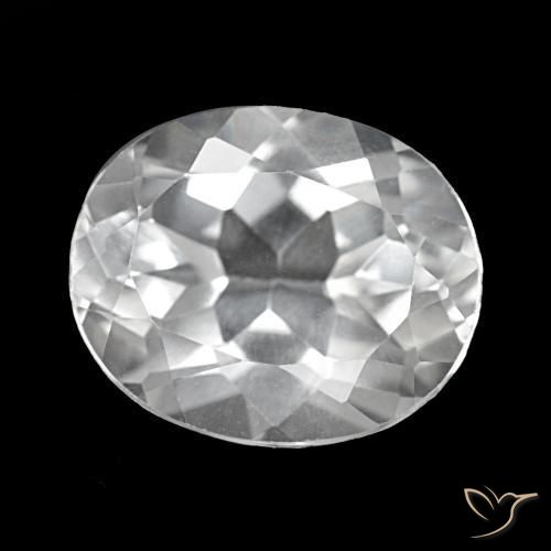 Topazio Bianco naturale da 5.72 ct, Taglio ovale, VVS-VS