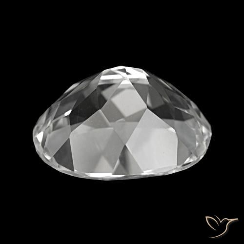 Topazio bianco trasparente naturale da 6,08 ct, taglio ovale, VVS