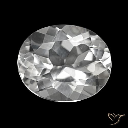 Topazio Bianco trasparente naturale da 5.74 ct, Taglio ovale, VVS