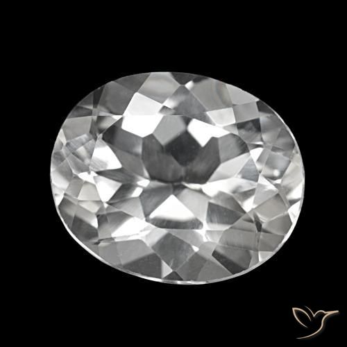 Topazio Bianco trasparente naturale da 5.74 ct, Taglio ovale, VVS