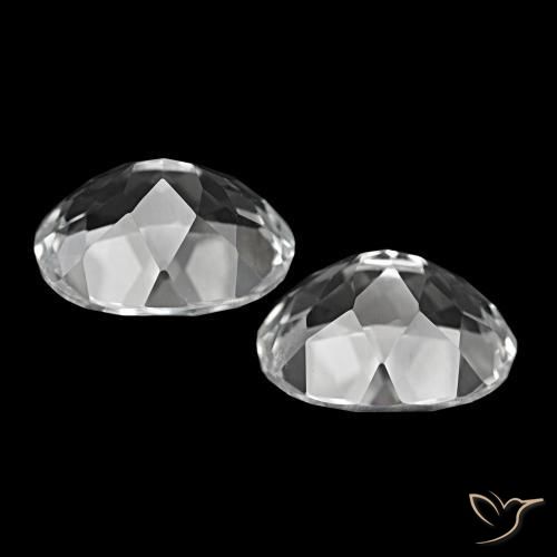 Gemme di Topazio Bianco trasparente naturale da 12.03 ct, Taglio ovale, VS